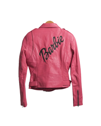 Halloween Jacket - Barbie Girl Pink Leather Jacket