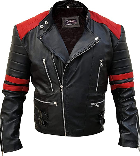 Halloween Jacket - Brando Classic Biker Movie Jacket Men