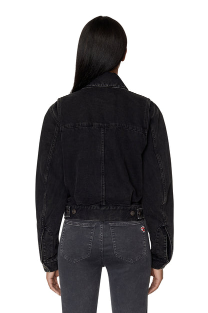 Black Denim Jacket Women, Diesel 'De-Tracy'