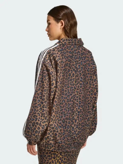 Adidas Leopard Firebird Oversized Track Jacket