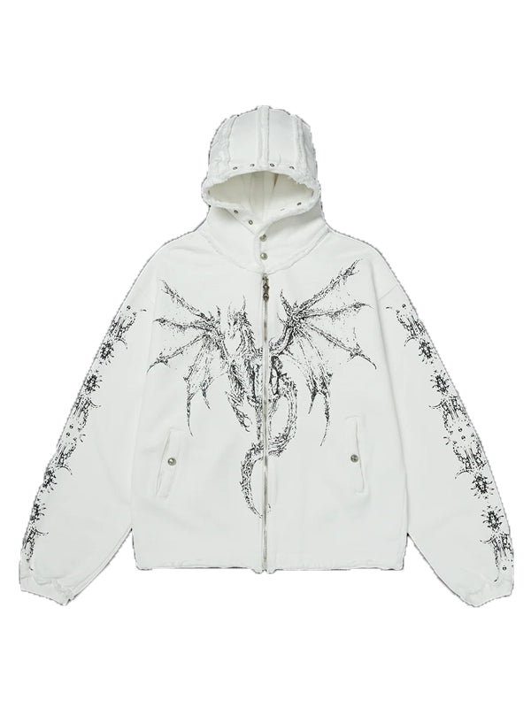 Adidas Thug Club Dragon Jacket White