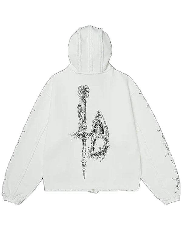 Adidas Thug Club Dragon Jacket White Back