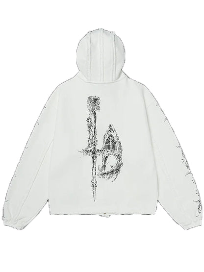 Adidas Thug Club Dragon Jacket White Back