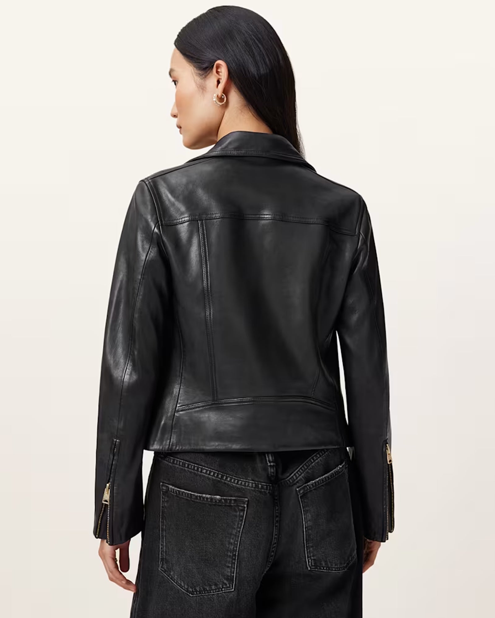 AllSaints Dalby Leather Jacket For Sale
