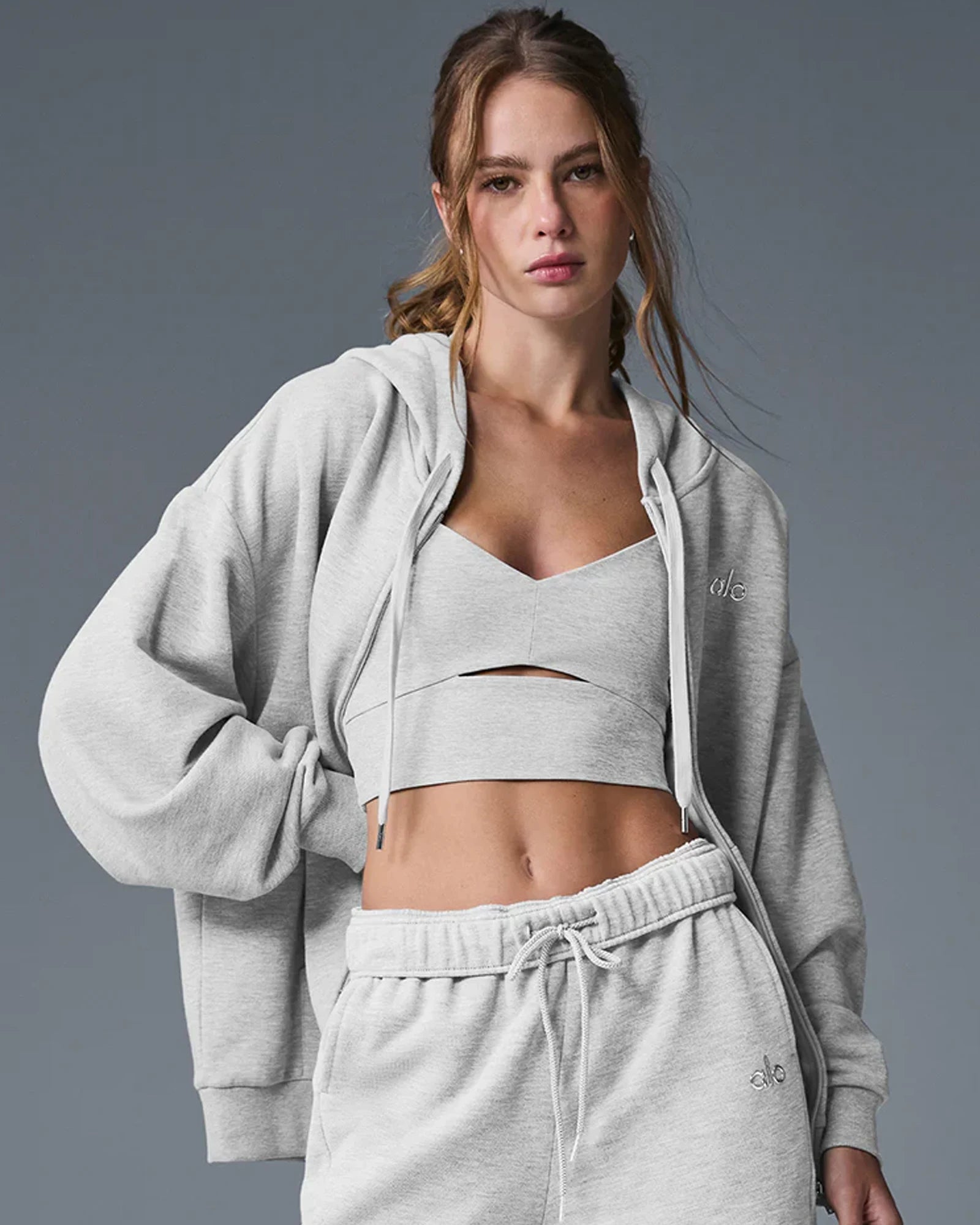 Alo-Accolade-Full-Zip-Gray-Hoodie