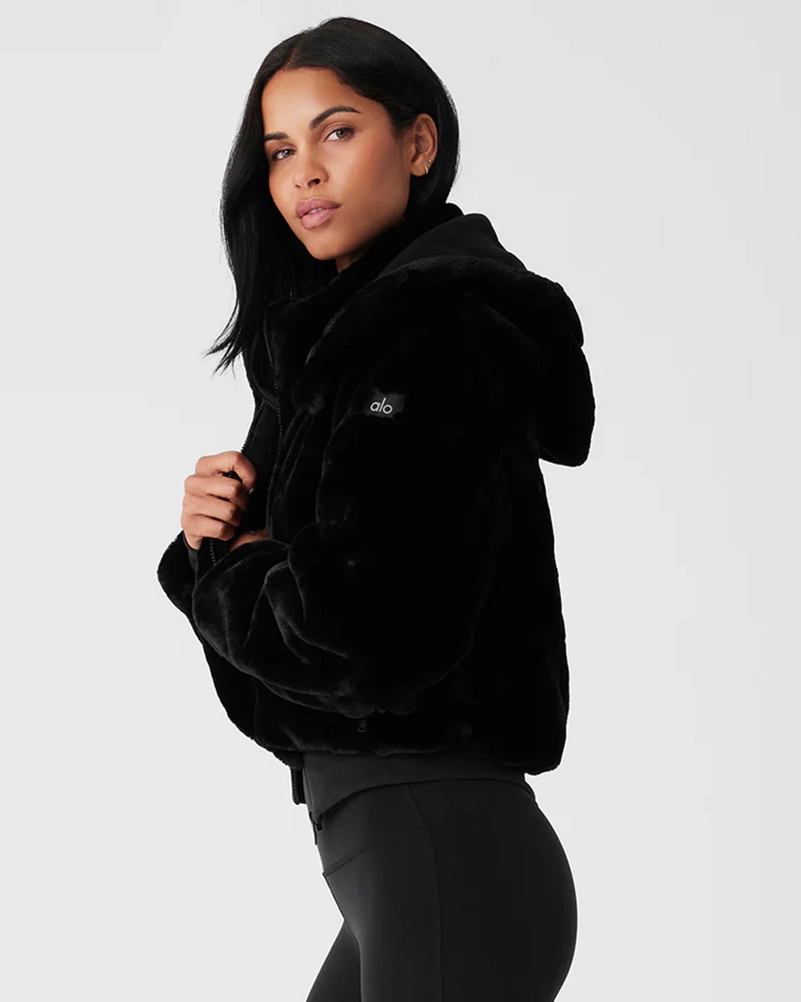 Alo-Faux-Fur-Foxy-Jacket-Black