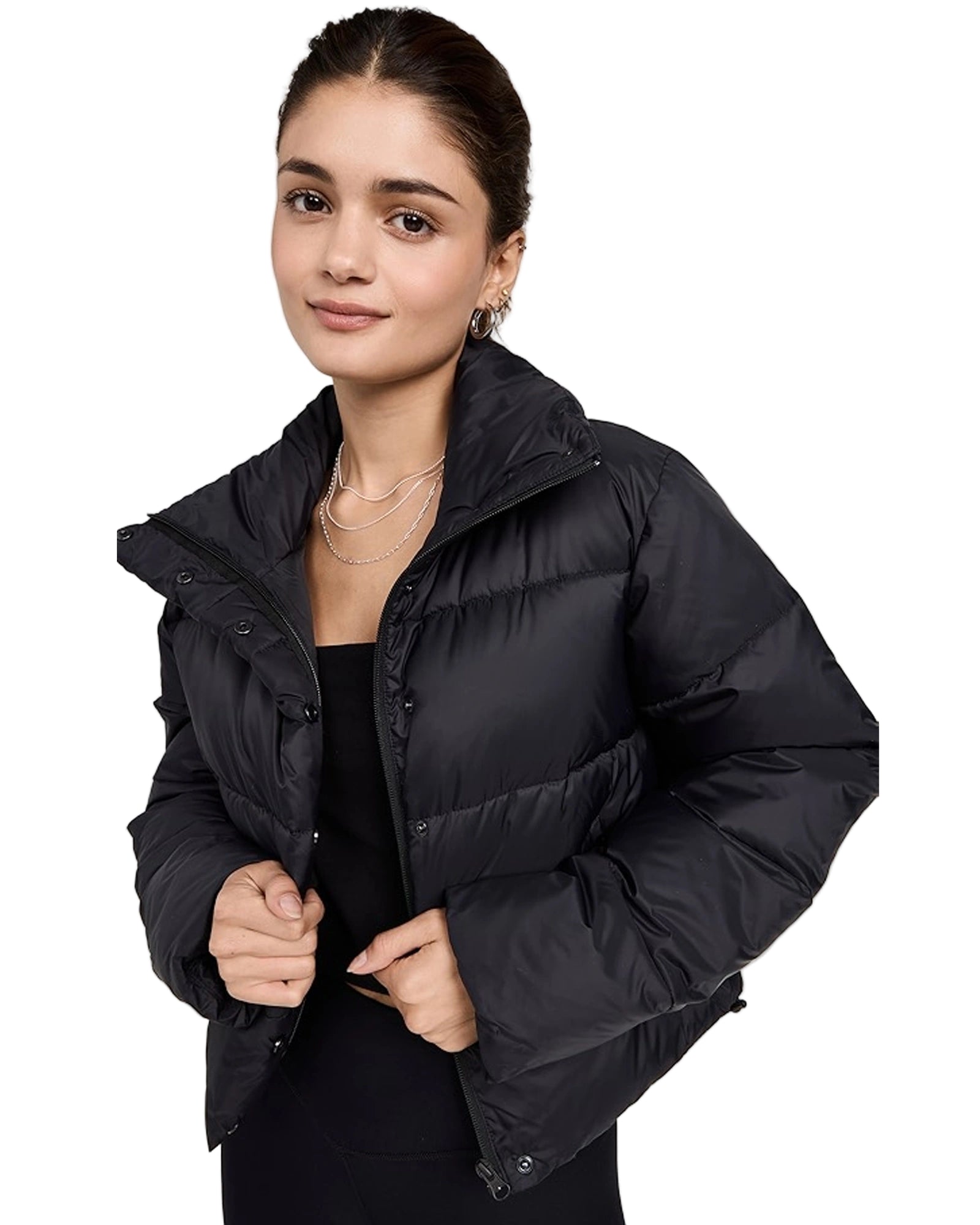 Alo-Gold-Rush-Puffer-Jacket-Black