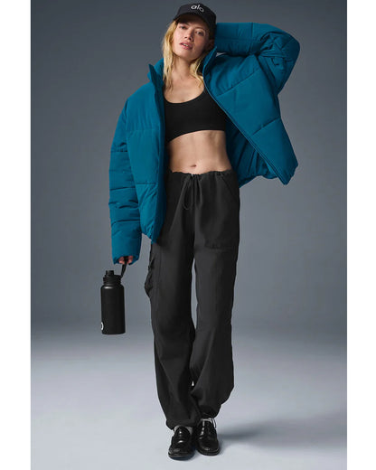 Alo-Yoga-Puffer-Blue-Jacket