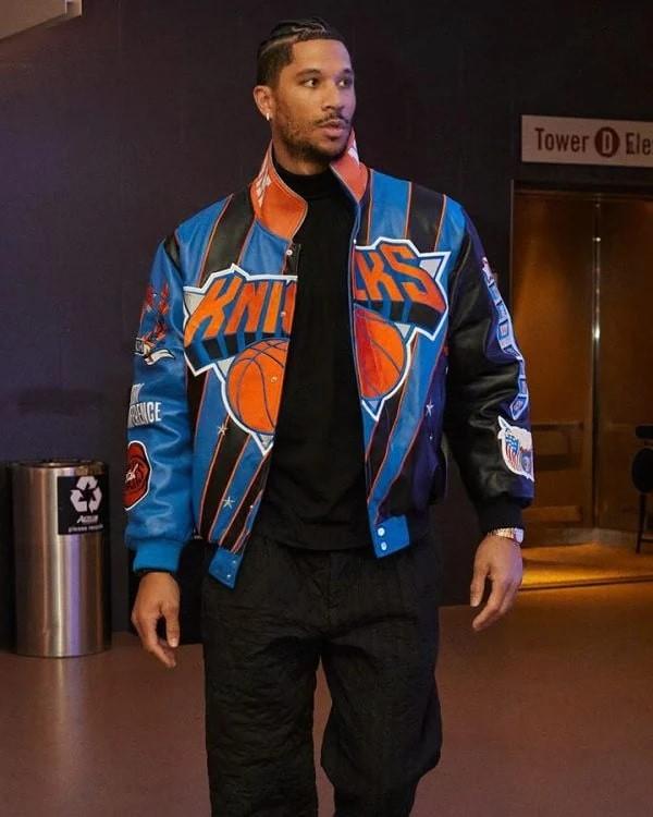 Amare Stoudemire New York Knicks Leather Jacket