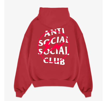 Anti Social Social Club Hoodie Red