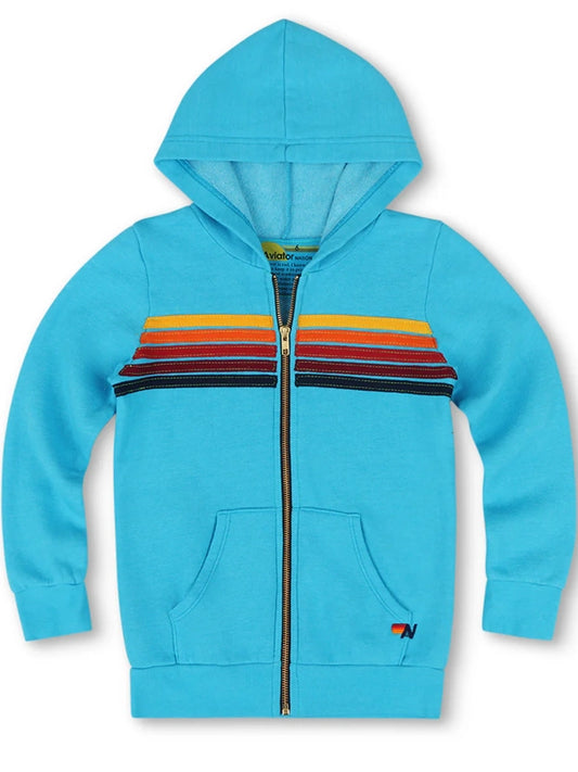 Aviator Nation Hoodie Blue Zip