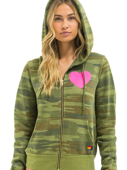 Aviator Nation Hoodie Camo Zip