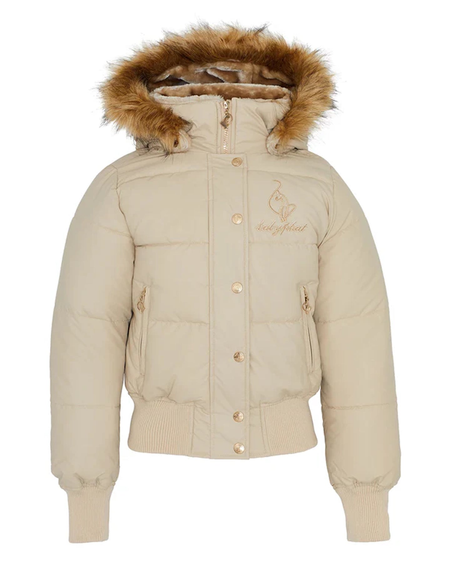 Baby-Phat-Beige-Puffer-Jacket