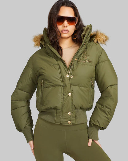 Baby-Phat-Puffer-Jacket-Olive-Green