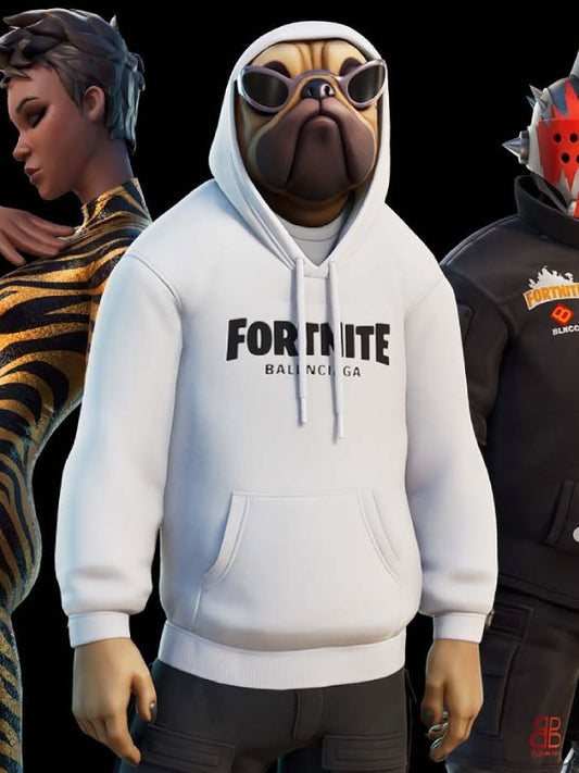 Balenciaga-Fortnite-White-Pullover-Hoodie