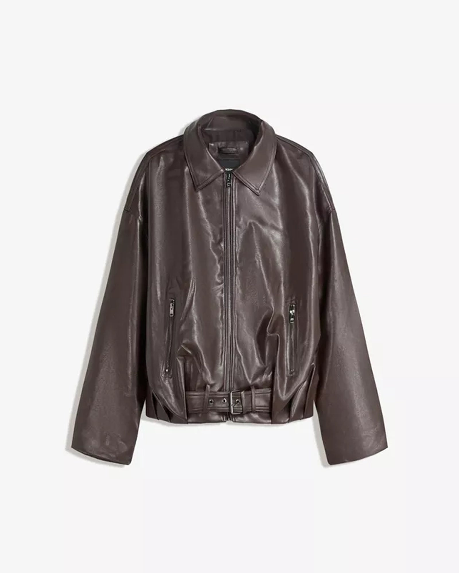 Bershka-Faux-Leather-Bomber-Jacket-With-Belt
