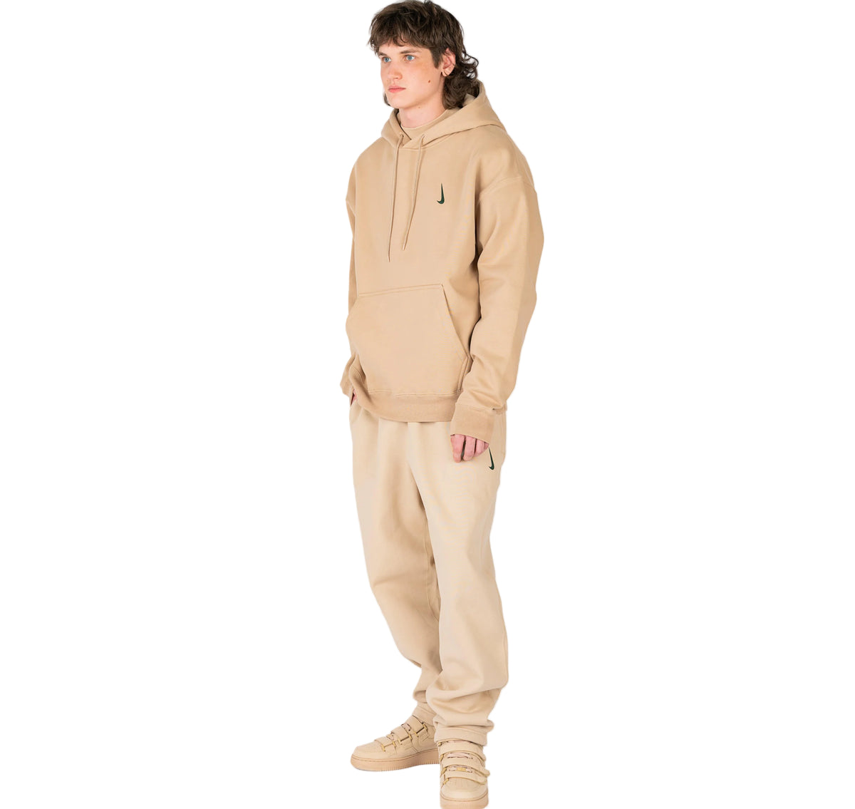 Billie_Eilish_Nike_Beige_Hoodie
