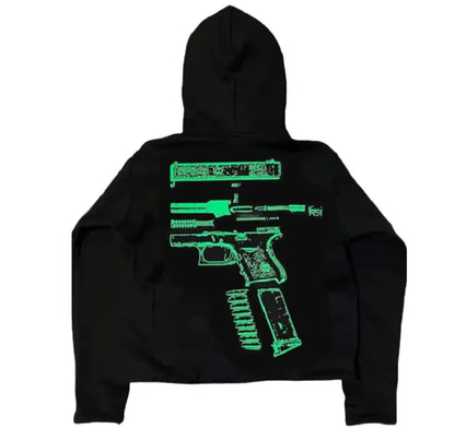 Billionaire-Studios-In-Glock-We-Trust-Hoodie-Black-and-Green