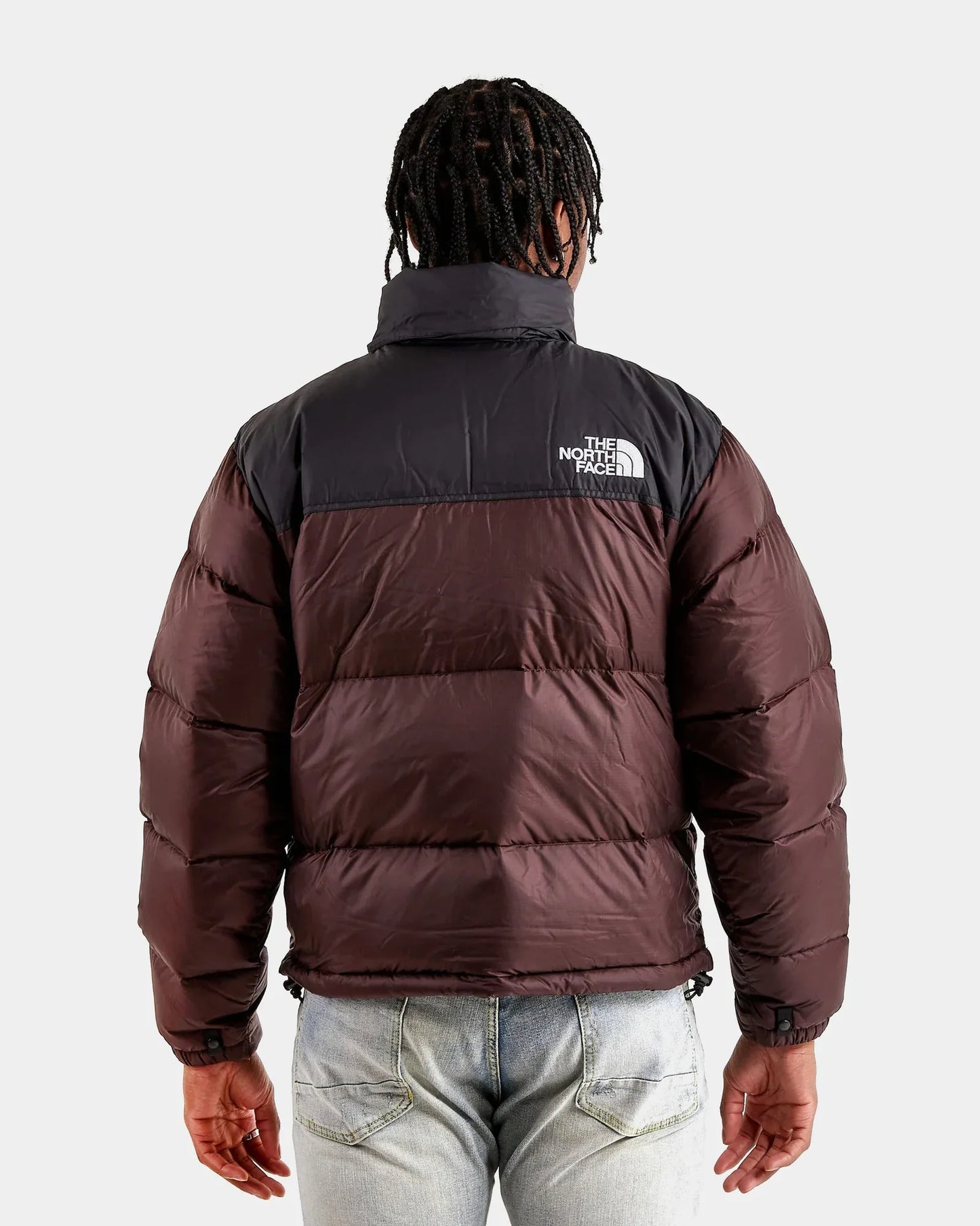 Black-And-Brown-North-Face-Puffer-Jacket