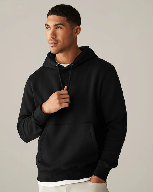 Black-Regular-Fit-Rich-Jersey-Fabric-Hoodie