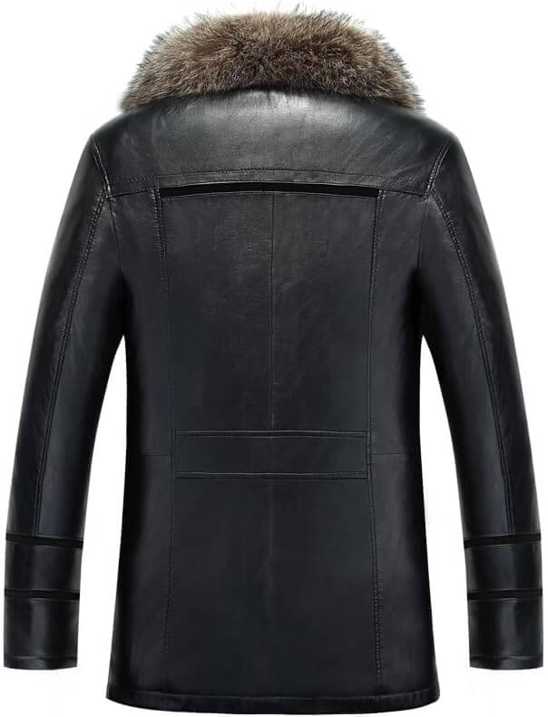 Black Fur Jacket For Men 