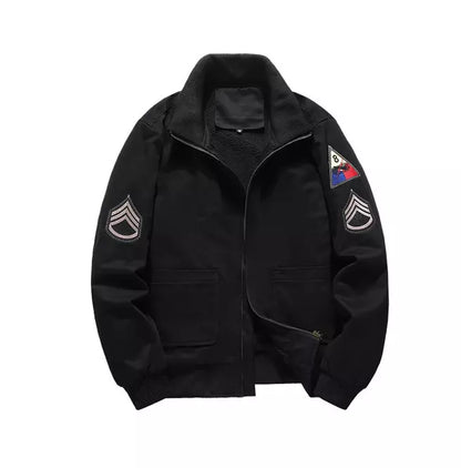 Black  Shearling Jacket For Men - Zing Apparel
