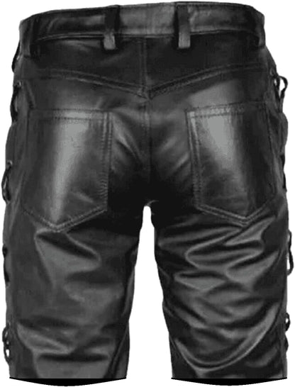 Black_Side_Laced_Short_Soft_Slim_Casual_For_Sale