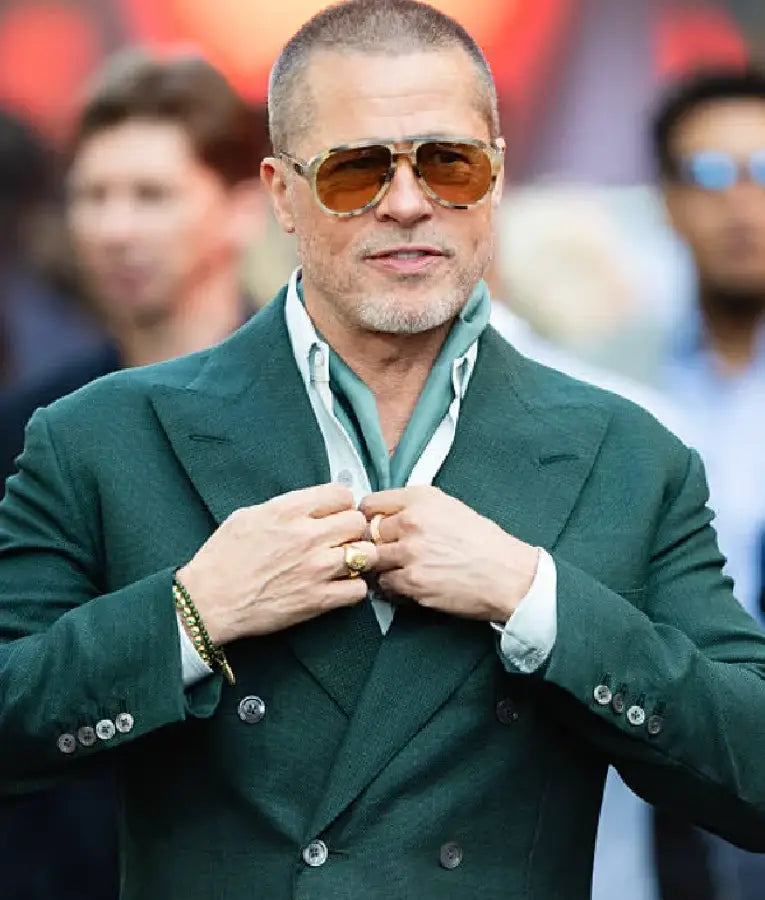 Brad-Pitt-F1-The-Movie-European-Premiere-Green-Blazer