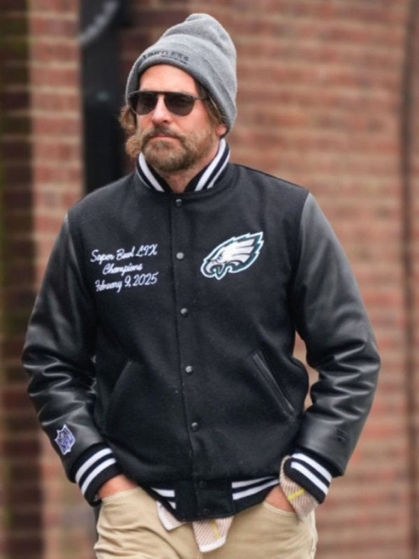 Bradley-Cooper-2025-NYC-Black-Eagles-Jacket