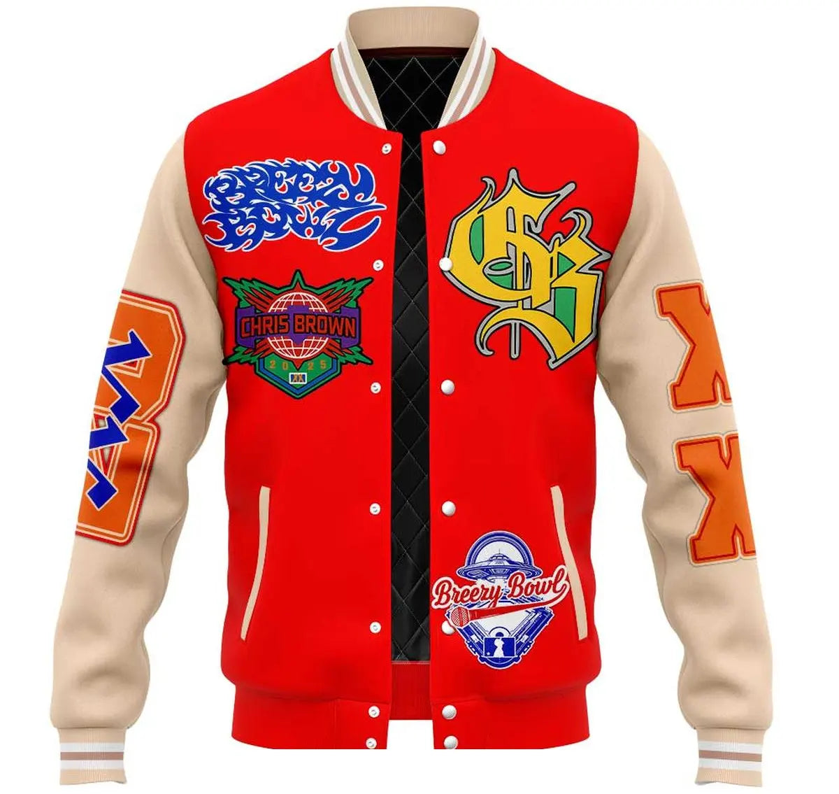 Breezy Bowl XX Letterman Varsity Jacket