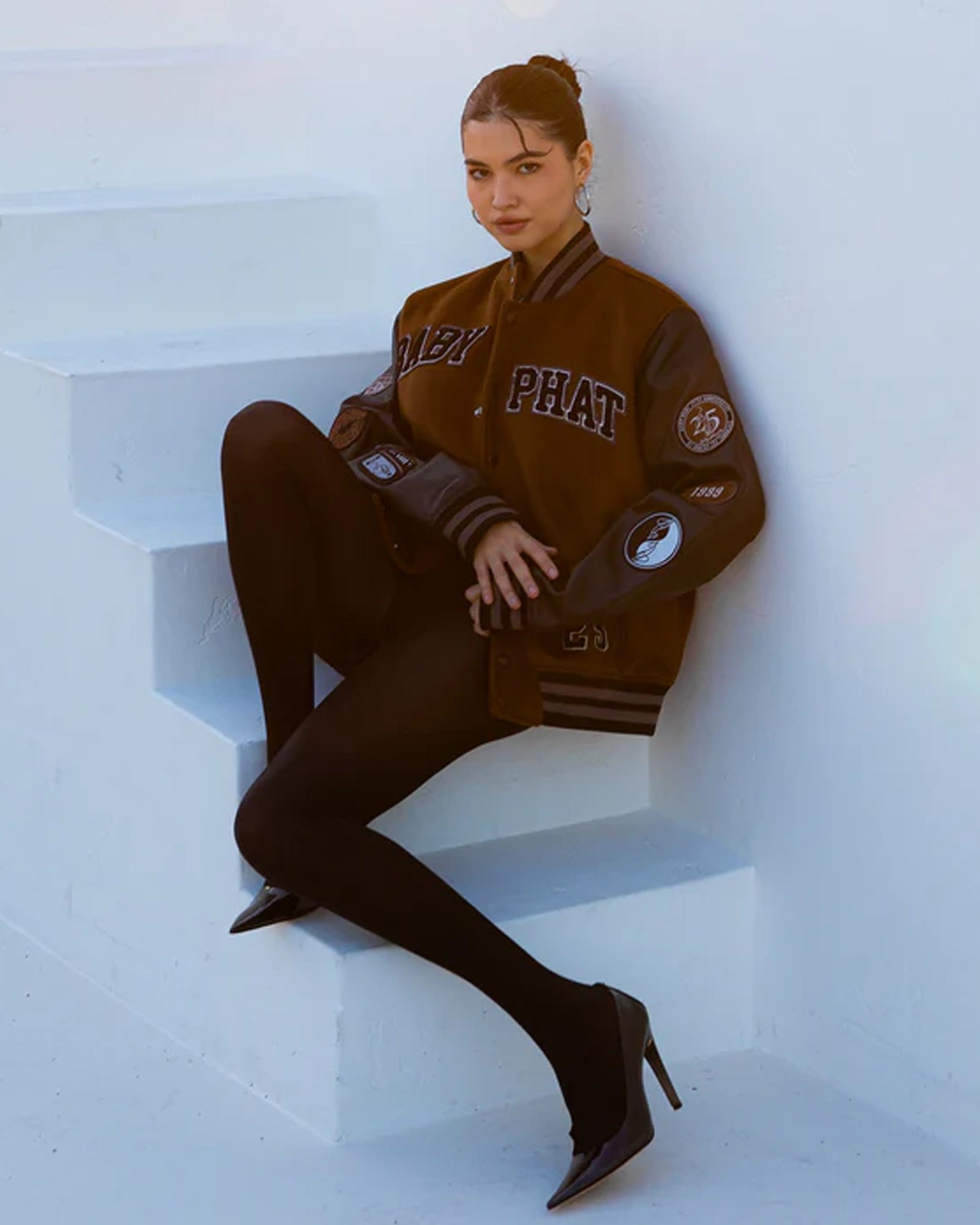 Brown-Baby-Phat-Varsity-Jacket