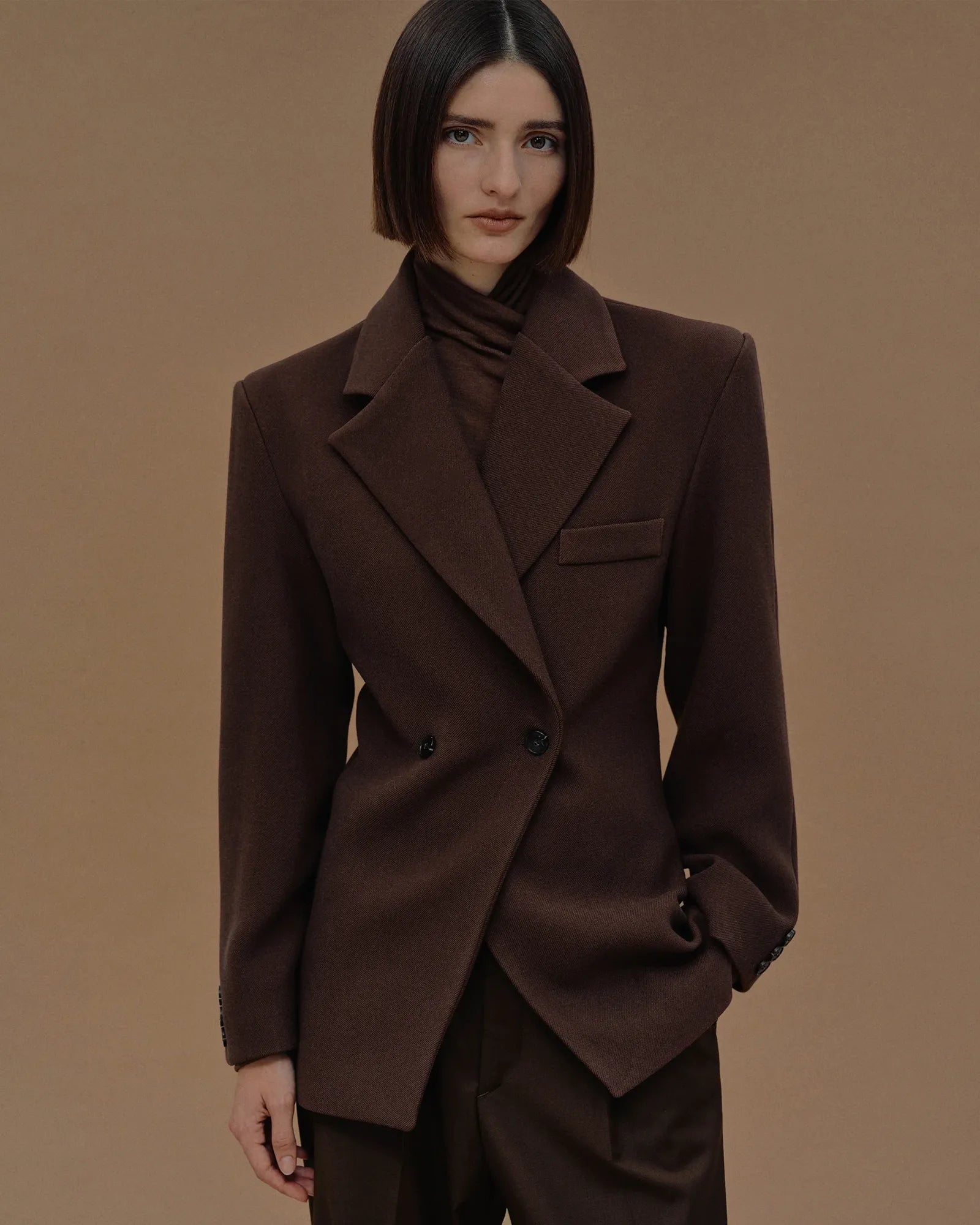 Brown-Source-Unknown-Blazer-Nangy