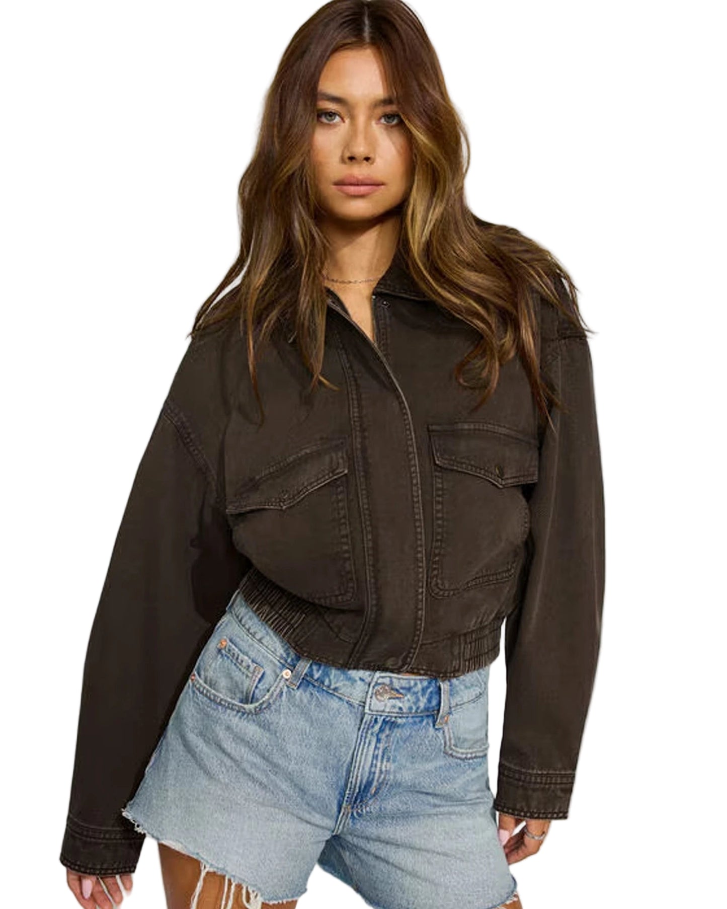 Brown-Twill-Bomber-Jacket-Garage