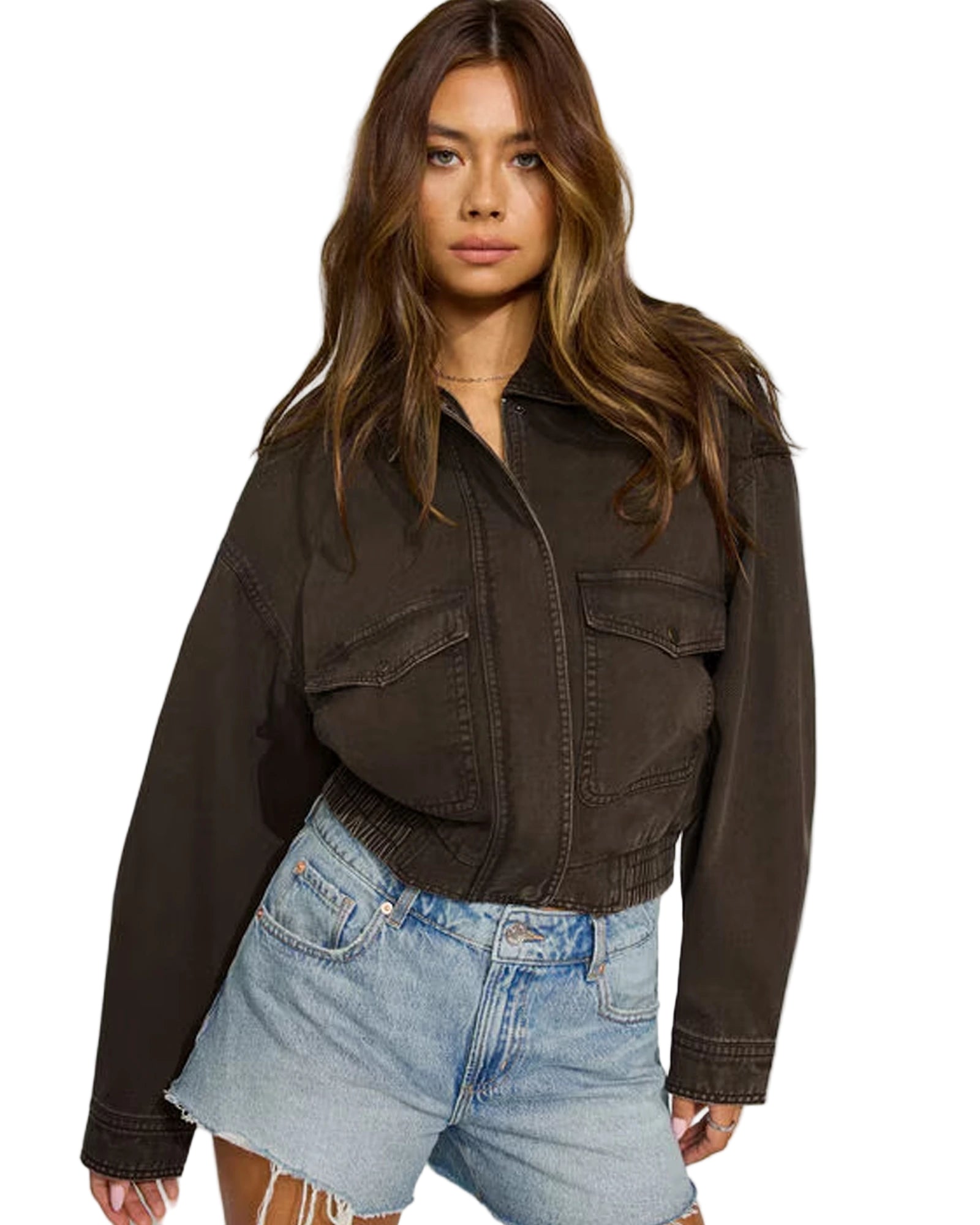 Brown-Twill-Bomber-Jacket-Garage