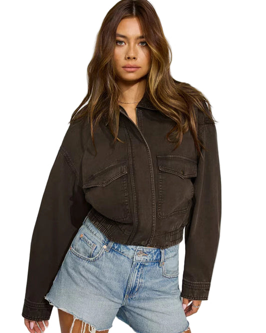 Brown-Twill-Bomber-Jacket-Garage