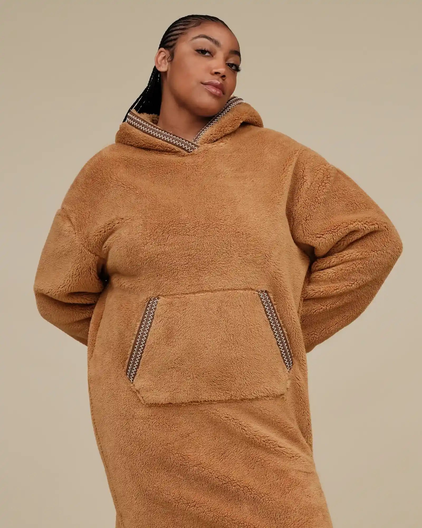 Brown-UGG-Hoodie-Blanket