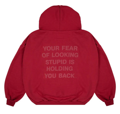 Buy_Fear_of_Looking_Stupid_Hoodie_Red
