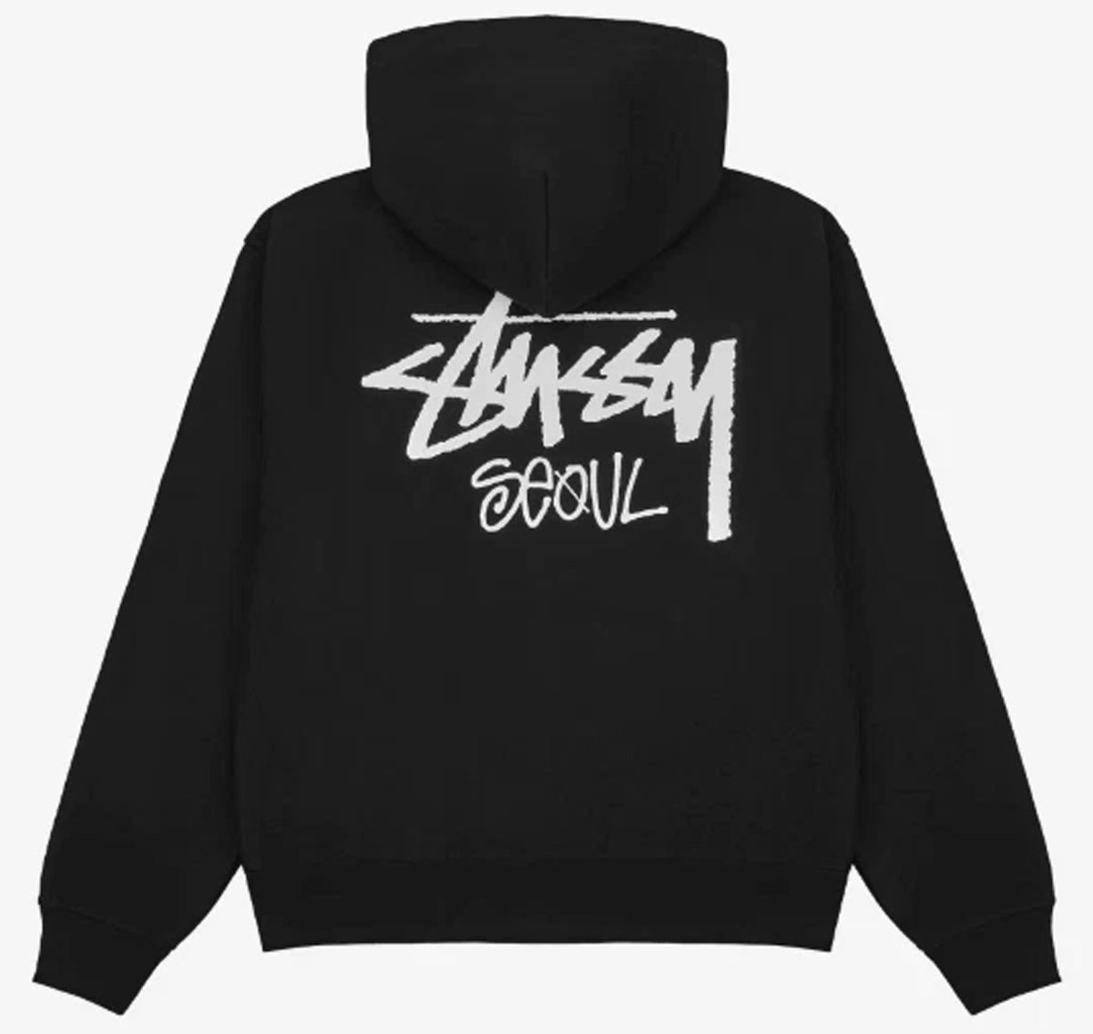 Buy_Stussy_Seoul_Hoodie_Black