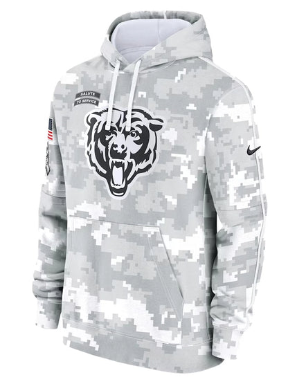 Salute To Service Chicago Bears Camo 2024 Hoodie