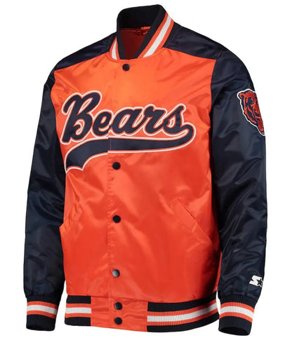Chicago Bears The Tradition II Team Full Snap Jacket