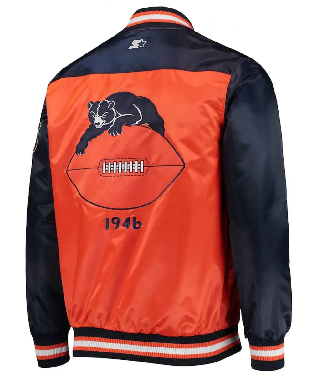 Chicago Bears The Tradition II Team Full Snap Jacket For Sale