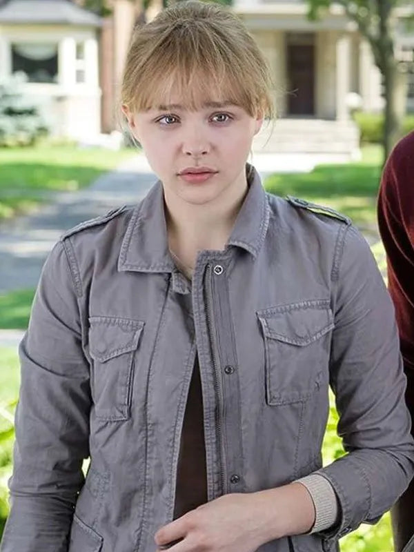 Kick-Ass 2 Chloë Grace Moretz Grey Jacket