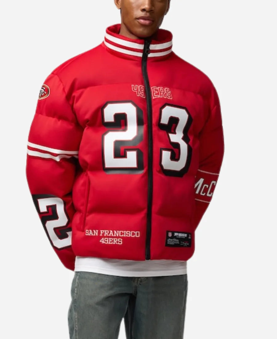 Christian McCaffrey 49ers Off Season Puffer Jacket