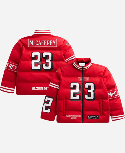 Christian McCaffrey 49ers Off Season Puffer Jacket