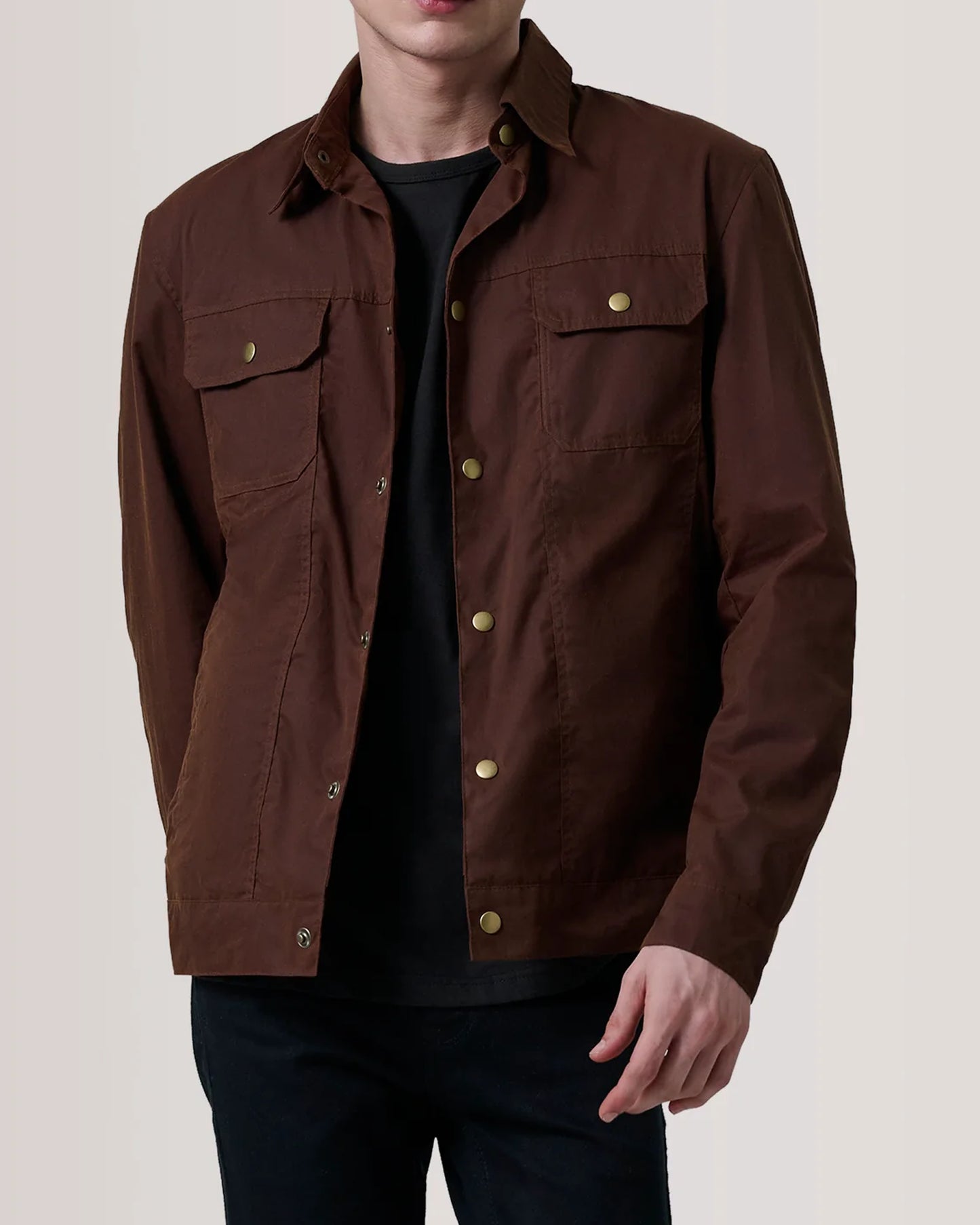 Colberto Waxed Canvas Trucker Jacket