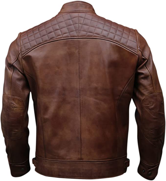 Cuir Dor Men Genuine Leather Biker Jacket Buy