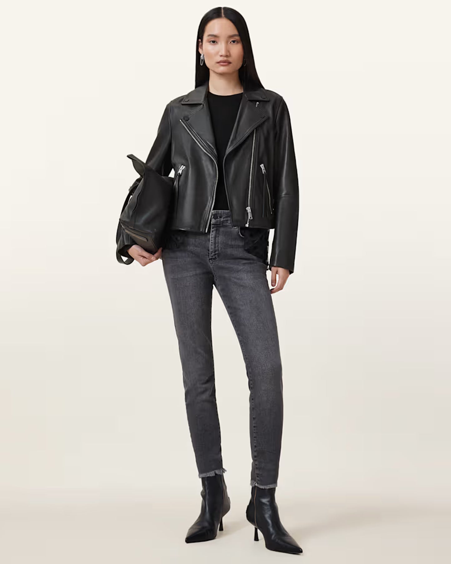 Dalby Leather Biker Jacket