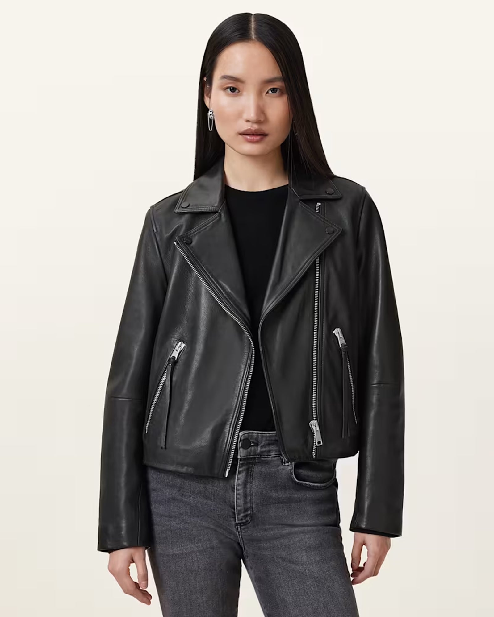 Dalby Leather Biker Jacket