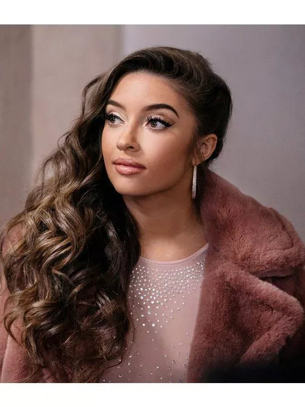 Dates of Christmas Faith Fernandez Fur Jacket