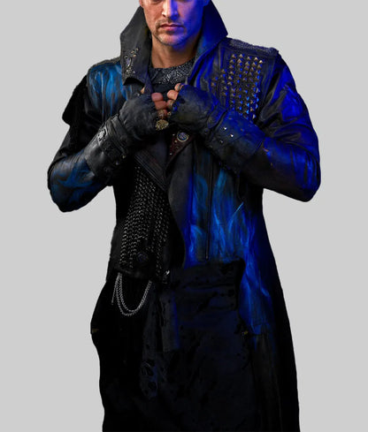 Descendants 3 Hades Black Leather Coat